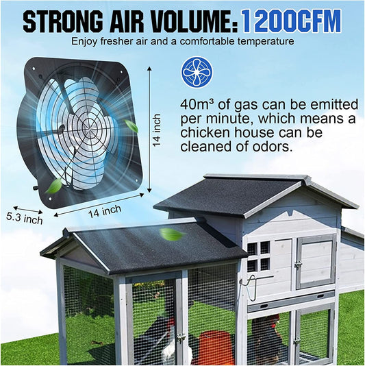 25W Solar Powered Attic Ventilator Gable Roof Vent Fan with 30W Foldable Solar